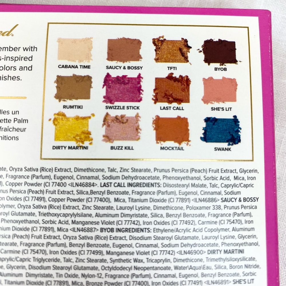 TOO FACED Palm Springs Dreams Eyeshadow Palette New In Box - Picture 10 of 11